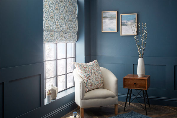 Roman Blinds in living room